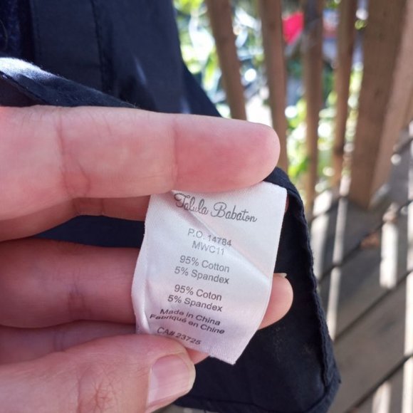 Talula Babaton Navy Blue Short Sleeve Cotton Dress, Aritzia size Medium - Picture 4 of 5